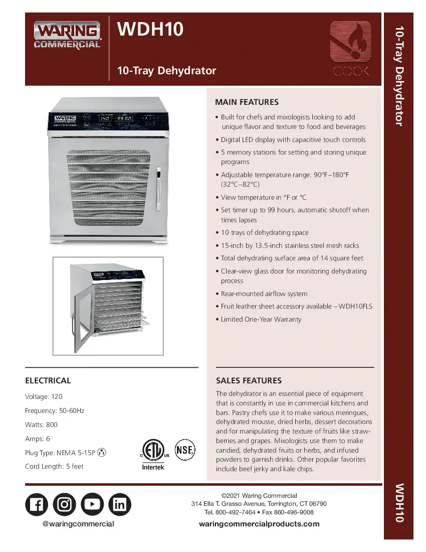 waring-wdh10-food-dehydrator-mesh-specsheet-2607264t4sb4.pdf