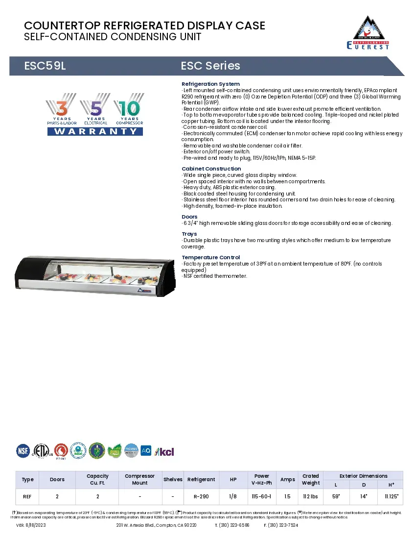 everest-refrigeration-esc59l-display-case-refrigerated-sushi-115v-glass-doo-2607261ytac7.pdf