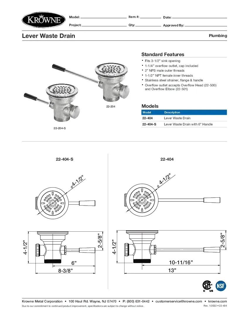 krowne-metal-22-404-waste-drain-stainless-steel-specsheet-260726skxq16.pdf