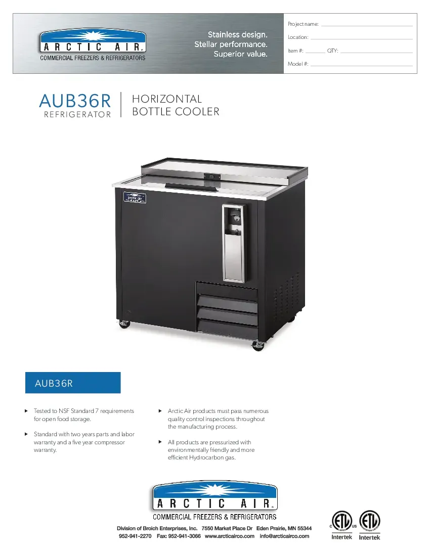 arctic-air-aub36r-bottle-cooler-115v-37-w-27-d-specsheet-260726t1tyk6.pdf
