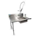 BK Resources , BKSDT-26-L-SS-P-G, Dishtable, Soiled
