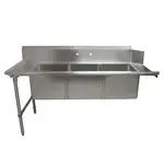 BK Resources , BKSDT-3-1820-14-LS, Dishtable, with Potsinks