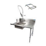 BK Resources , BKSDT-48-R-P2-G, Dishtable, Soiled
