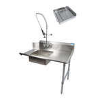 BK Resources , BKSDT-48-R-SS-P3-G, Dishtable, Soiled
