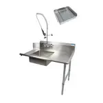 BK Resources BKSDT-60-R-P3-G, Dishtable, Soiled