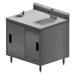 BK Resources MOD-IC, Work Table, Cabinet Base Sliding Doors