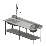 BK Resources MOD-PT, Work Table, with Prep Sink(s)