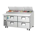 Everest Refrigeration , EPPR2-D4, Refrigerated Counter, Pizza Prep Table