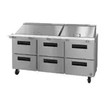 Hoshizaki SR72B-30MD6, Refrigerated Counter, Mega Top Sandwich / Salad Unit