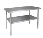 Klingers Trading 16GA-AST2448, Work Table,  40" - 48", Stainless Steel Top