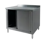 Klingers Trading BCB2448-W/SHELF, Work Table, Cabinet Base Sliding Doors