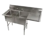 Klingers Trading ECS2DR, Sink, (2) Two Compartment