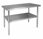 Klingers Trading SG2484, Work Table,  73" - 84", Stainless Steel Top